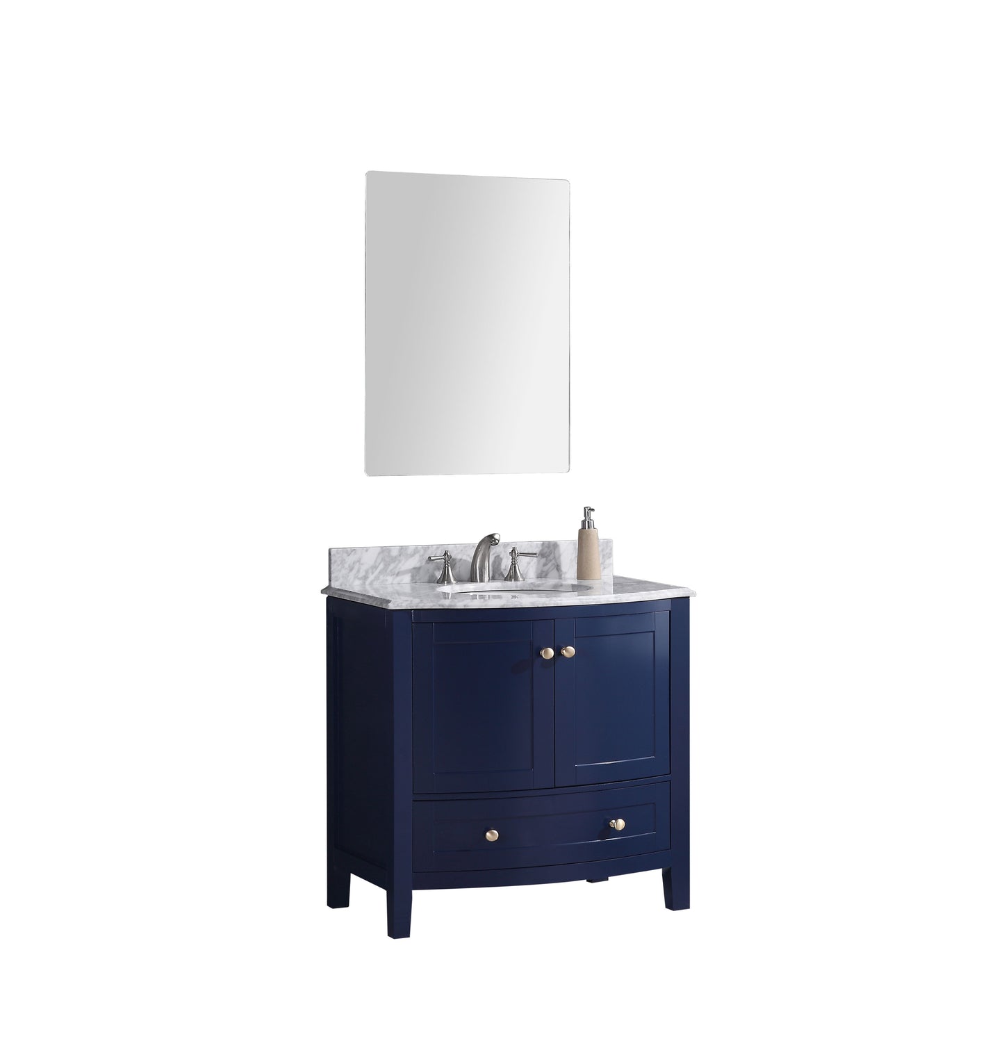 Legion Furniture WT9309-36-B-PVC 36" Blue Bathroom Vanity - PVC