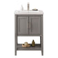 Legion Furniture WLF9024-G 24" KD Gray Sink Vanity