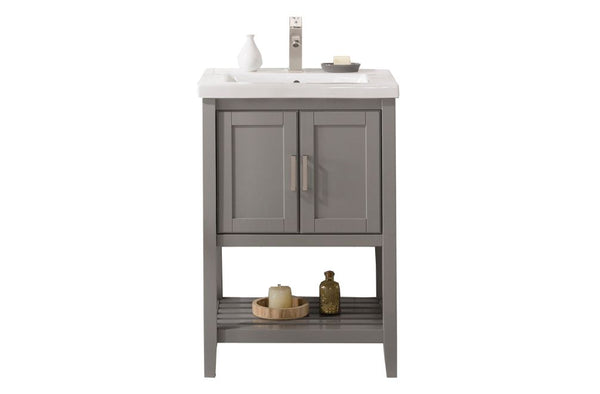 Legion Furniture WLF9024-G 24 KD Gray Sink Vanity