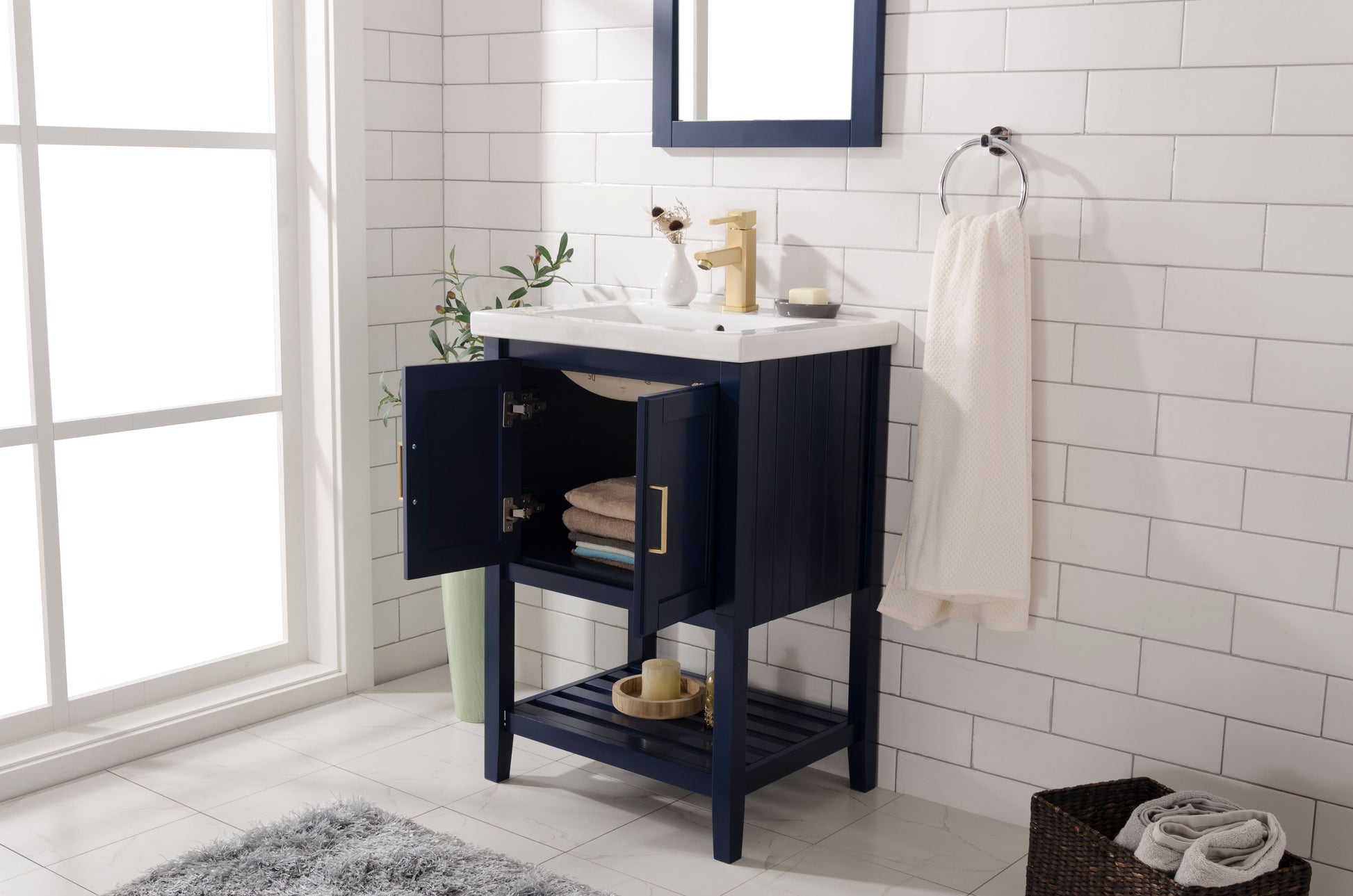 Legion Furniture WLF9024-B 24" KD Blue Sink Vanity