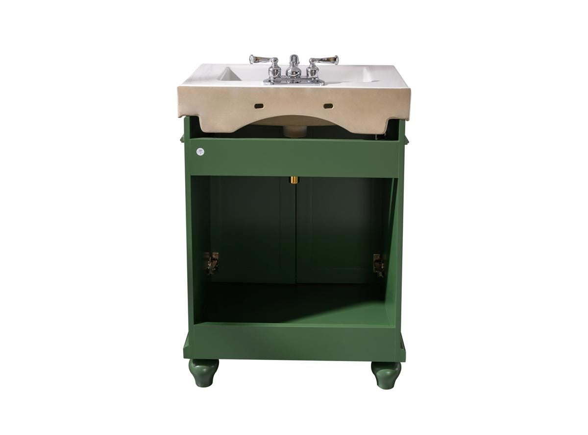 Legion Furniture WLF9324-VG 24" Vogue Green Sink Vanity