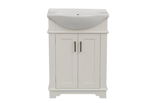 Legion Furniture WLF6042-W  24" White Sink Vanity, No Faucet