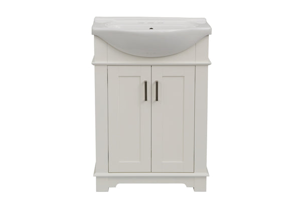 Legion Furniture WLF6042-W  24 White Sink Vanity, No Faucet