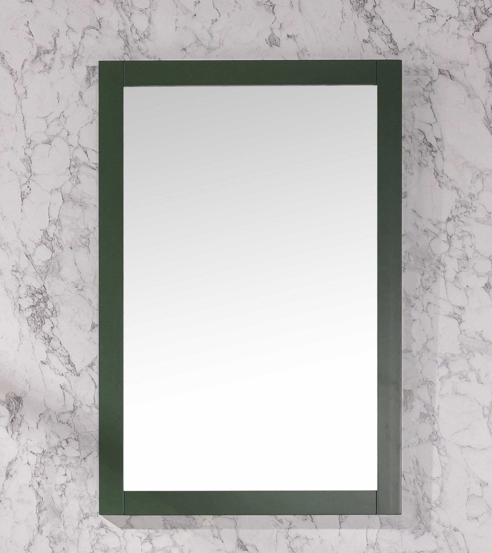 Legion Furniture WLF2160S-VG 60" Vogue Green Finish Single-Sink Vanity Cabinet with Carrara White Top