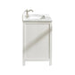 Legion Furniture WLF2130-W 30" White Finish Sink Vanity Cabinet with Carrara White Top