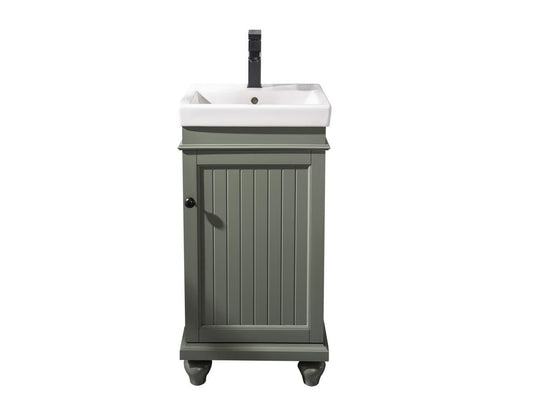 Legion Furniture WLF9318-PG 18" Pewter Green Sink Vanity