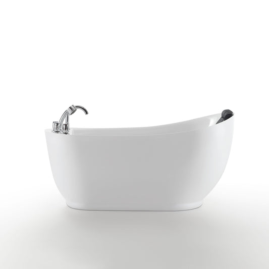 Empava - 67AIS05 67 in. Whirlpool Freestanding Acrylic Bathtub