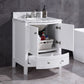 Legion Furniture WT9309-30-W-PVC 30" White Bathroom Vanity - PVC