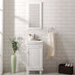 Legion Furniture WLF9318-W 18" White Sink Vanity