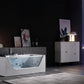 Empava - 59JT408LED - 59 in. Whirlpool Rectangular Bathtub