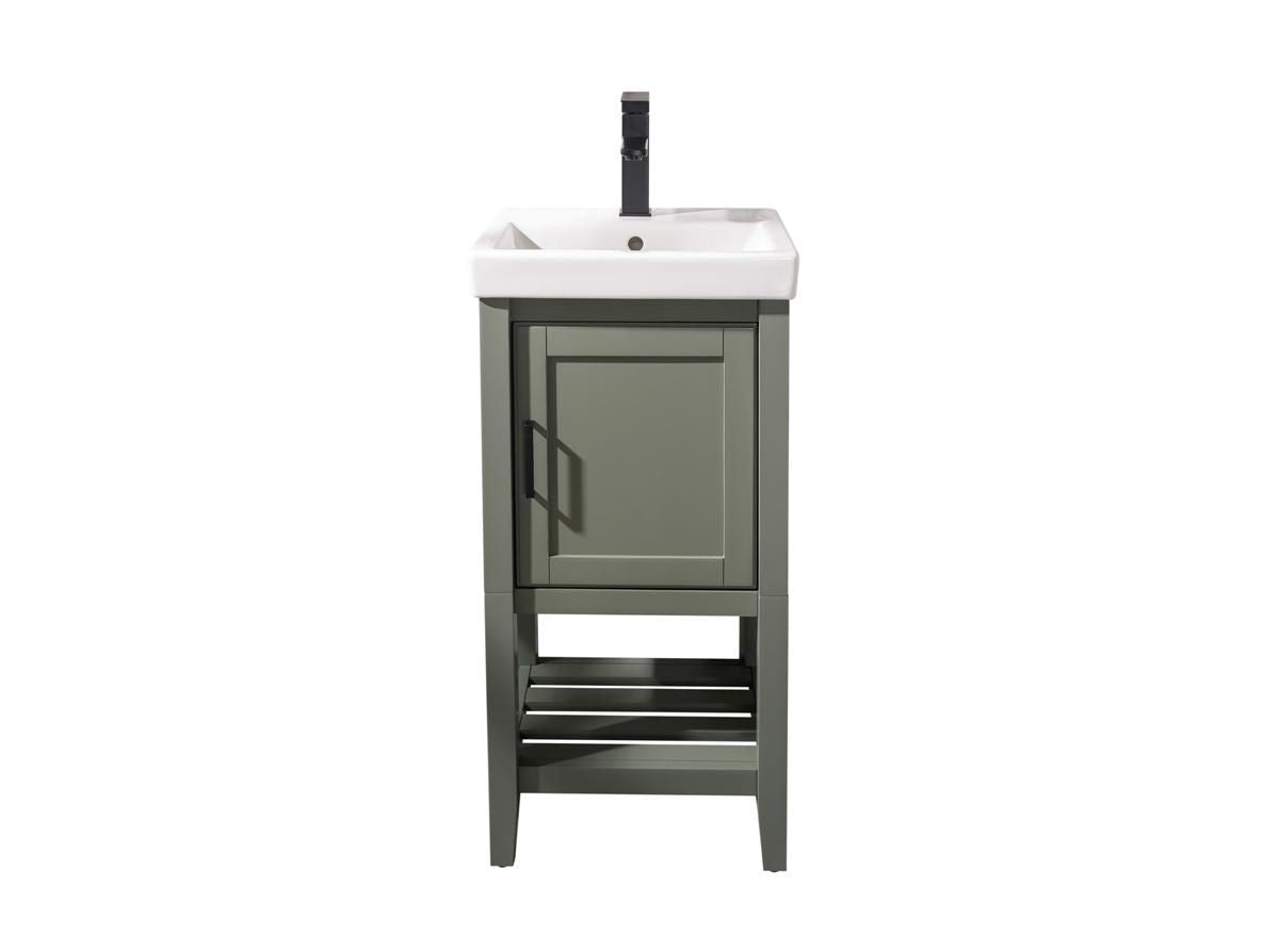 Legion Furniture WLF9218-PG 18" Pewter Green Sink Vanity