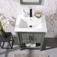 Legion Furniture WLF9024-PG 24" KD Pewter Green Sink Vanity