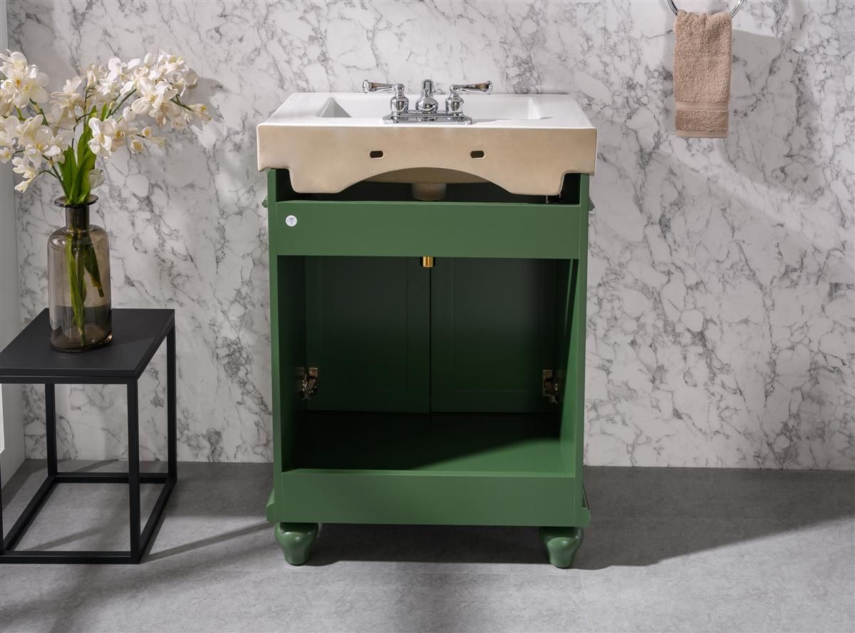 Legion Furniture WLF9324-VG 24" Vogue Green Sink Vanity