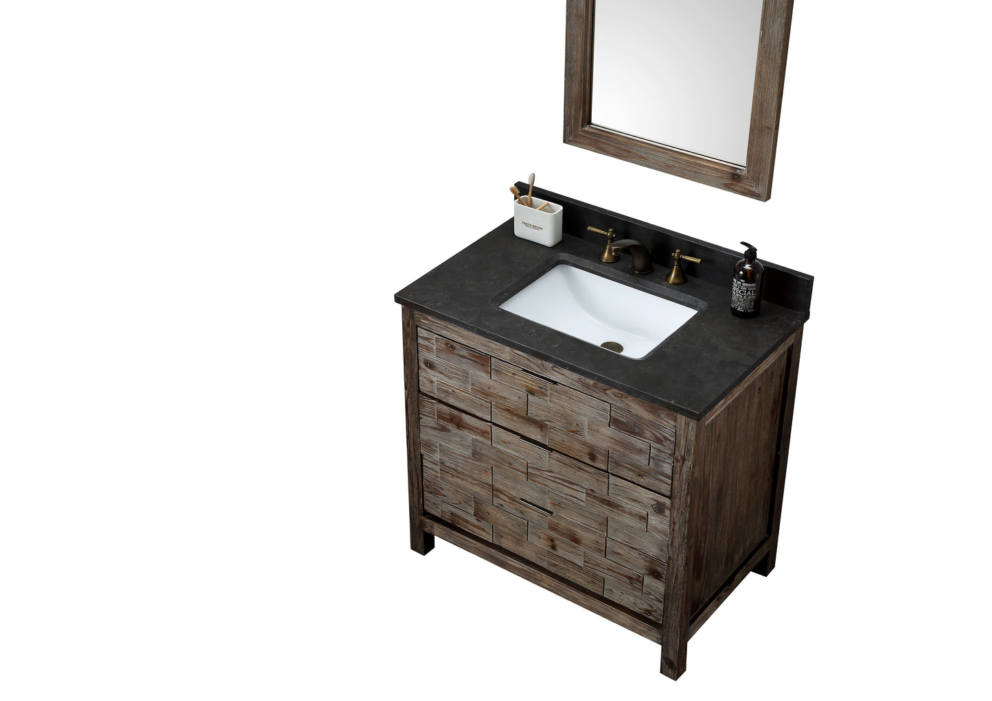 Legion Furniture WH8636 36" Wood Sink Vanity Match with Marble WH 5136" Top - No Faucet