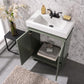 Legion Furniture WLF9324-PG 24" Pewter Green Sink Vanity