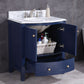 Legion Furniture WT9309-36-B-PVC 36" Blue Bathroom Vanity - PVC