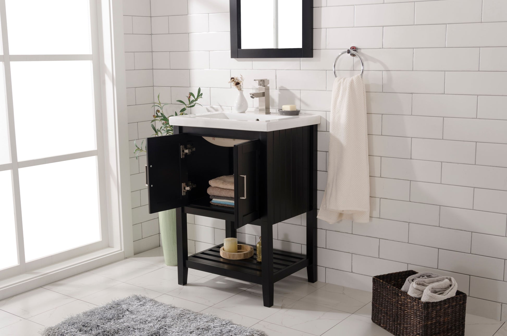 Legion Furniture WLF9024-E 24" KD Espresso Sink Vanity