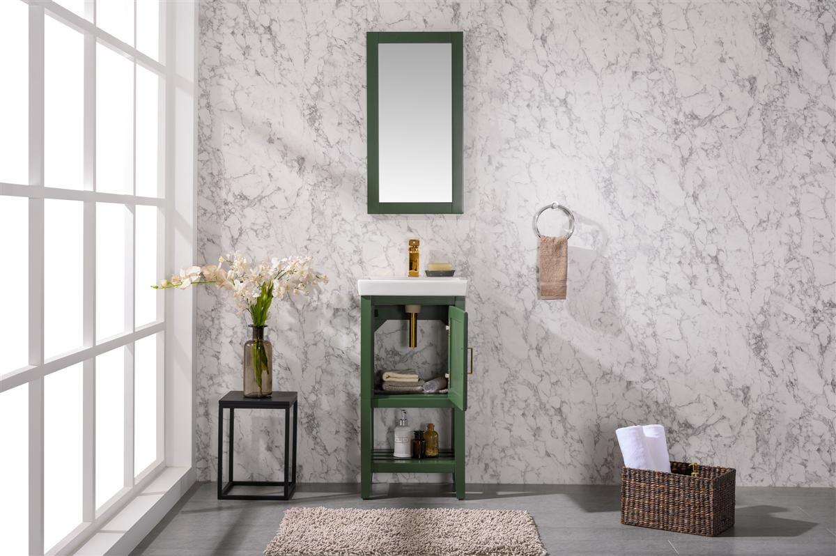 Legion Furniture WLF9218-VG 18" Vogue Green Sink Vanity