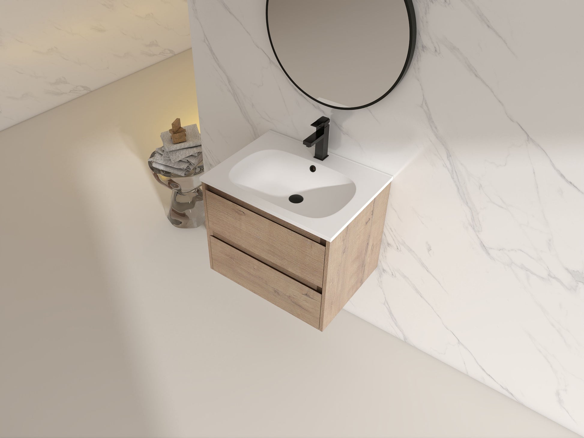 Legion Furniture WC2302-24 24" Sink Vanity, Plywood, SMC Top, No Faucet