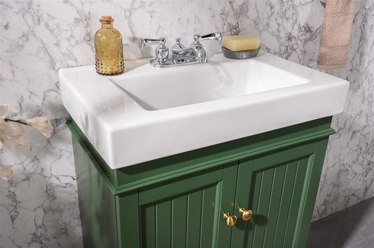 Legion Furniture WLF9324-VG 24" Vogue Green Sink Vanity