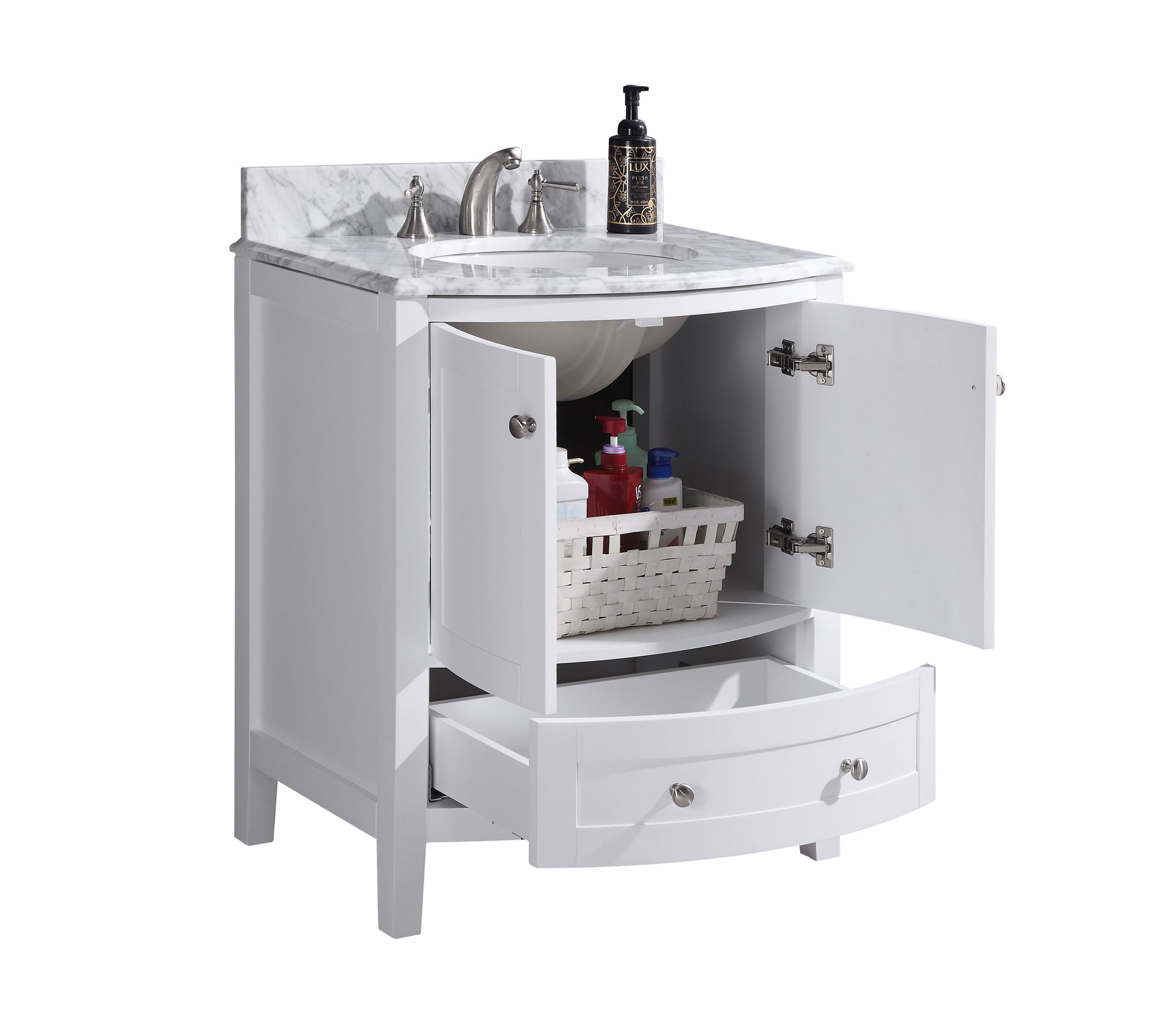 Legion Furniture WT9309-30-W-PVC 30" White Bathroom Vanity - PVC