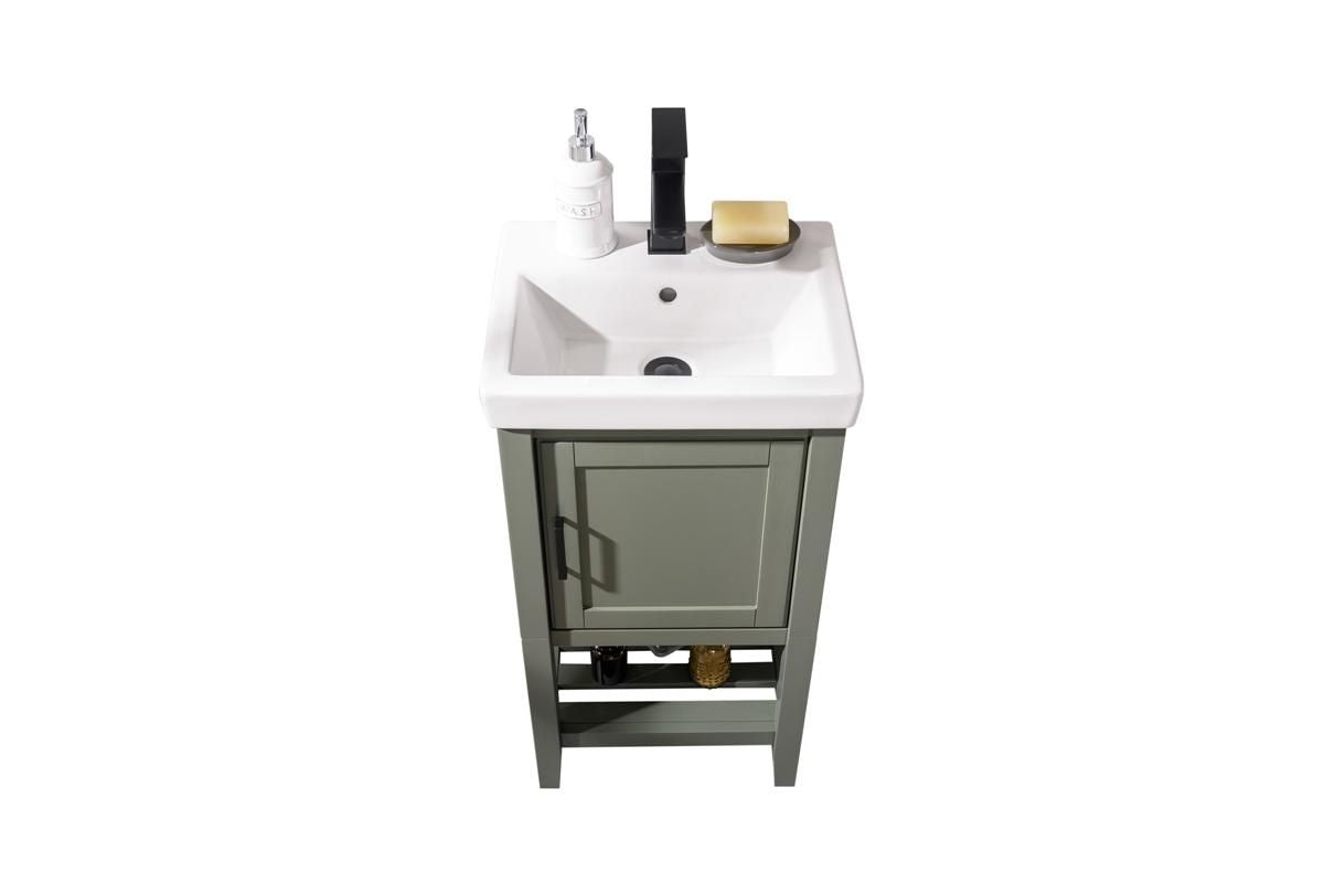 Legion Furniture WLF9218-PG 18" Pewter Green Sink Vanity