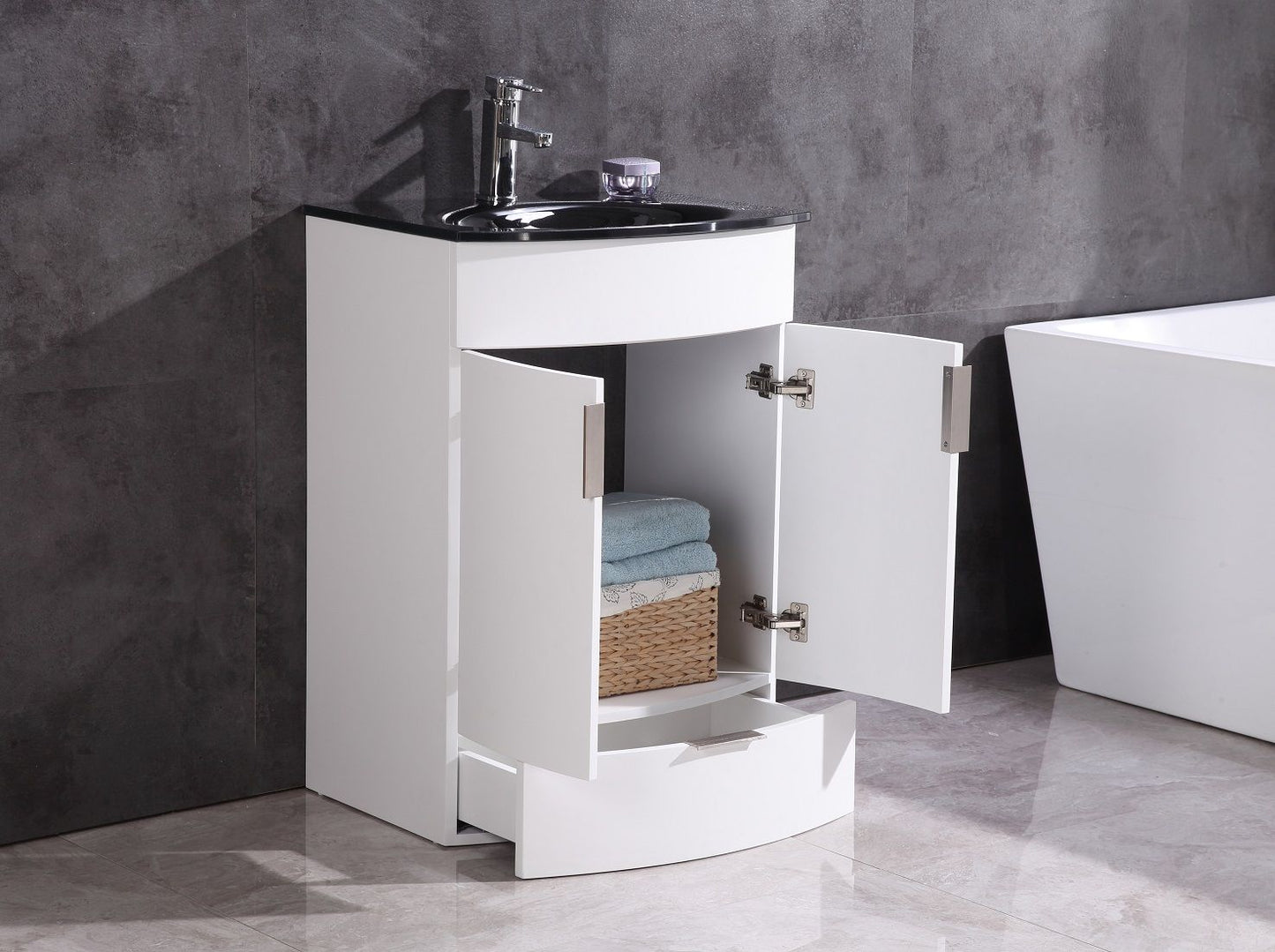 Legion Furniture WTM8130-24-W-PVC 24" White Bathroom Vanity - PVC