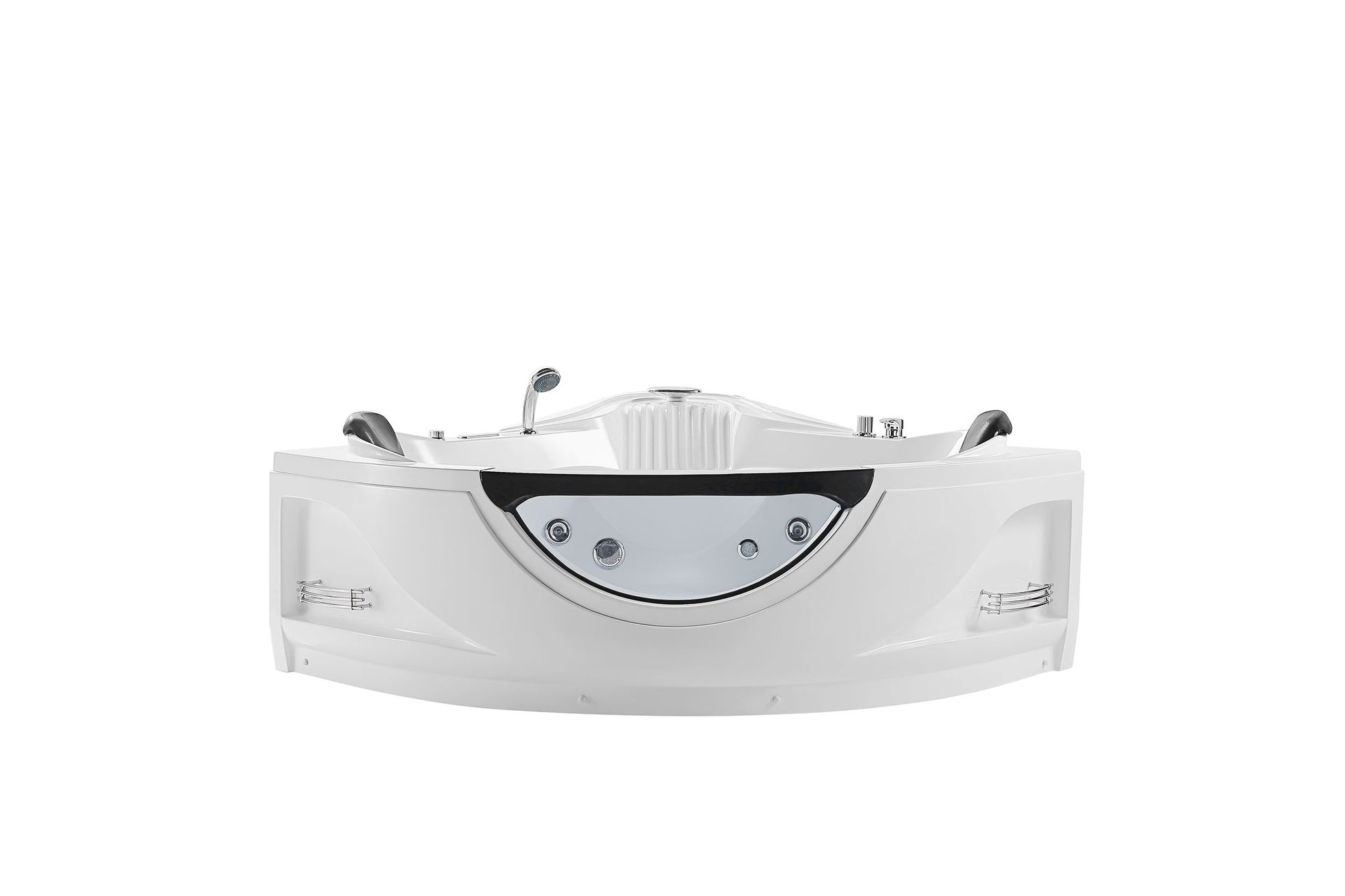 Empava - 59JT319LED 59 in. Whirlpool Corner Bathtub