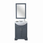 Legion Furniture WLF6046 24" Gray Sink Vanity, No Faucet