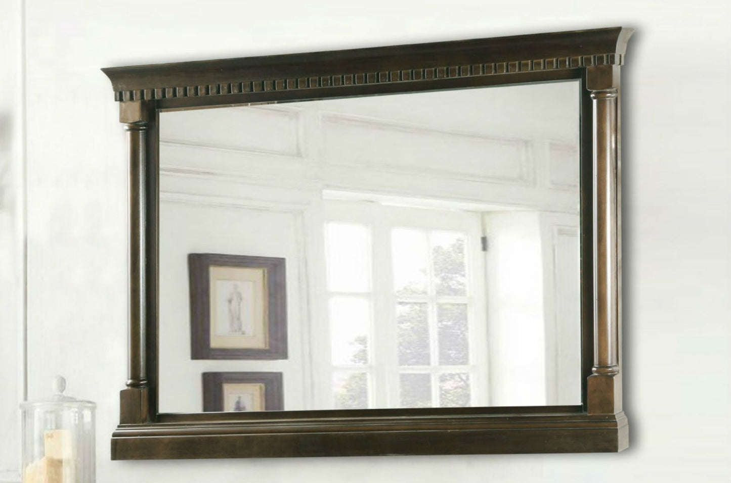 Legion Furniture WLF6036-M-48" 48" Mirror with Antique Coffee Finish