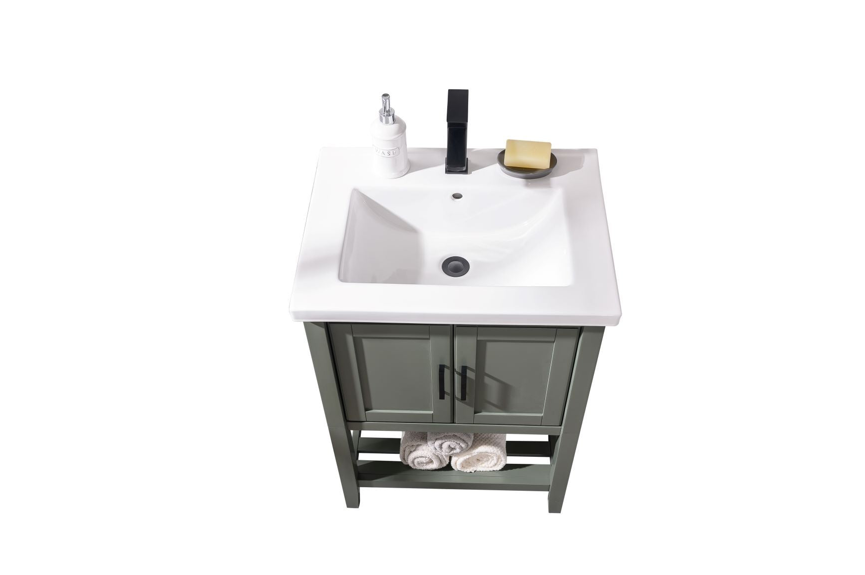 Legion Furniture WLF9024-PG 24" KD Pewter Green Sink Vanity