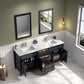 Legion Furniture WV2272-B 72" Blue Finish Sink Vanity Cabinet with Carrara White Top