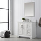 36 Inch Single Sink Bathroom Vanity in White with Marble Countertop & Backsplash - Vanity Art VA5036-W