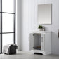 24 Inch Single Sink Bathroom Vanity in White with Ceramic Sink and Countertop - Vanity Art VA5024-W