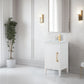 20 Inch Single Sink Bathroom Vanity in White with Ceramic Top - Vanity Art VA9020-W