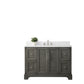 48 Inch Single Sink Bathroom Vanity in Gray with Marble Countertop & Backsplash - Vanity Art VA5048-SG