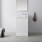 36 Inch Single Sink Bathroom Vanity in White with Marble Countertop & Backsplash - Vanity Art VA5036-W