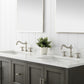 60 Inch Double Sink Bathroom Vanity in Gray with Marble Countertop & Backsplash - Vanity Art VA5060-DSG