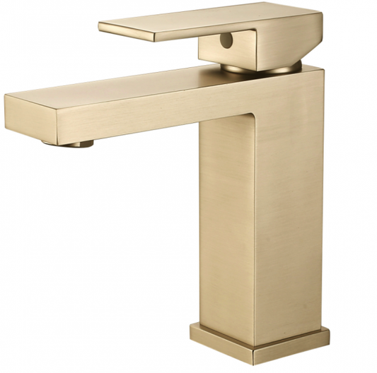 Ratel Single Handle Bathroom Faucet 5 4/5" x 6 4/5" Brushed Gold (RA-4113BG)