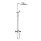 Shower System with Rectangular Rainfall Shower Head - Chrome (RA-9312CR)