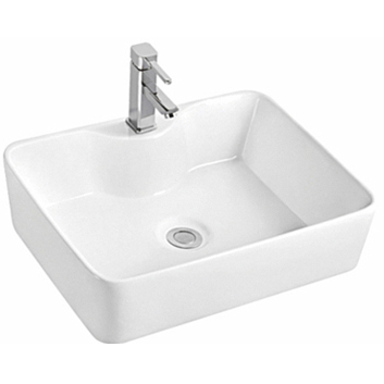 Ceramic Rectangular Vessel Sink 18 9/10"W x 5 1/10"H x 14 3/5"D (RA-AB3521)