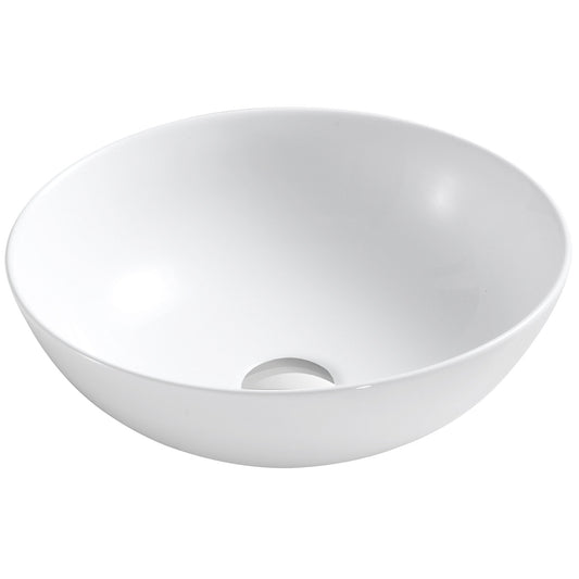 Ceramic Round Vessel Sink 15 1/2"D x 5 1/3"H (RA-AB4431)