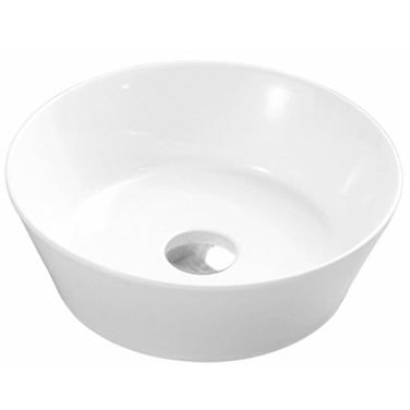 Ceramic Round Vessel Sink 13 4/5"D x 4 4/5"H (RA-AB9721)
