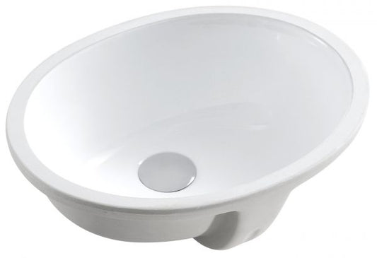Ceramic Oval Undermount Sink 18 1/2"L x 15 1/8"W x 7 7/8"H (RA-VSO18)