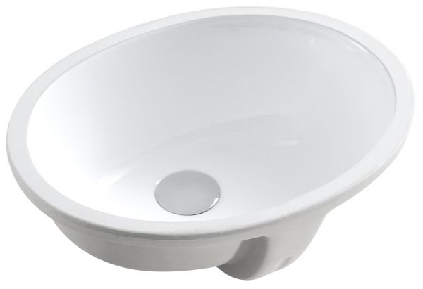 Ceramic Oval Undermount Sink 18 1/2L x 15 1/8W x 7 7/8H (RA-VSO18)