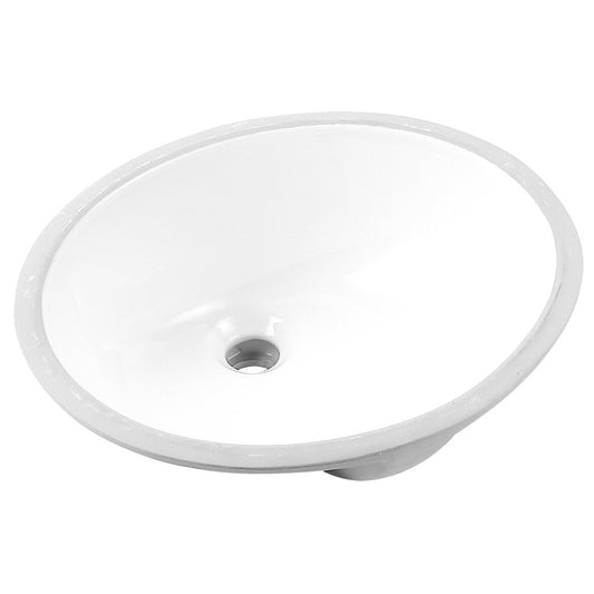 Ceramic Oval Undermount Sink 19 1/2"L x 15 15/16"W x 7 1/2"H (RA-VSOV19)