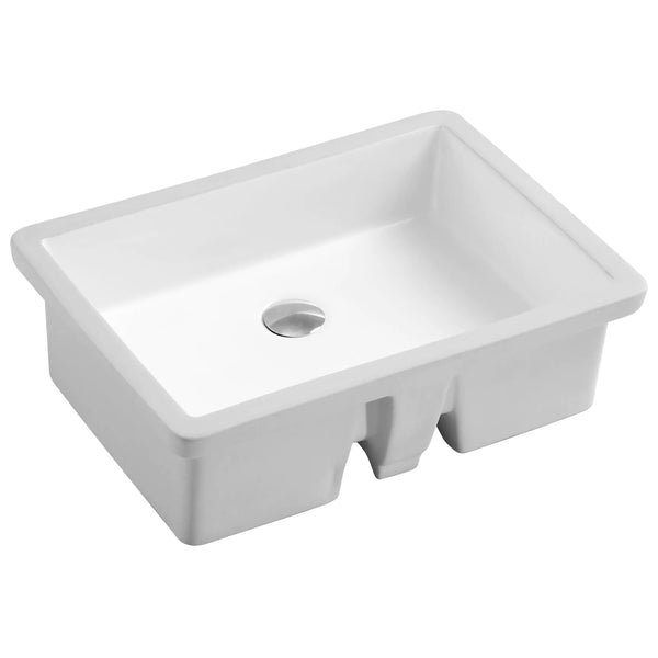 Ceramic Square Undermount Sink 21 3/4L x 15 1/2W x 6 3/4H (RA-VSSF22)