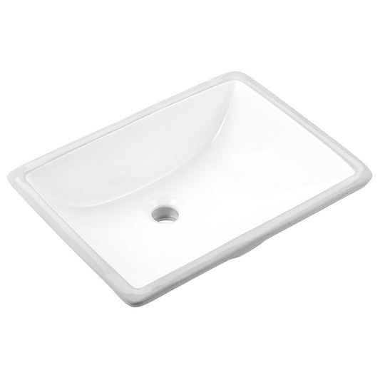 Ceramic Square Undermount Sink 18 1/8"L x 13 3/8"W x 7 1/2"H (RA-VSSQ18)