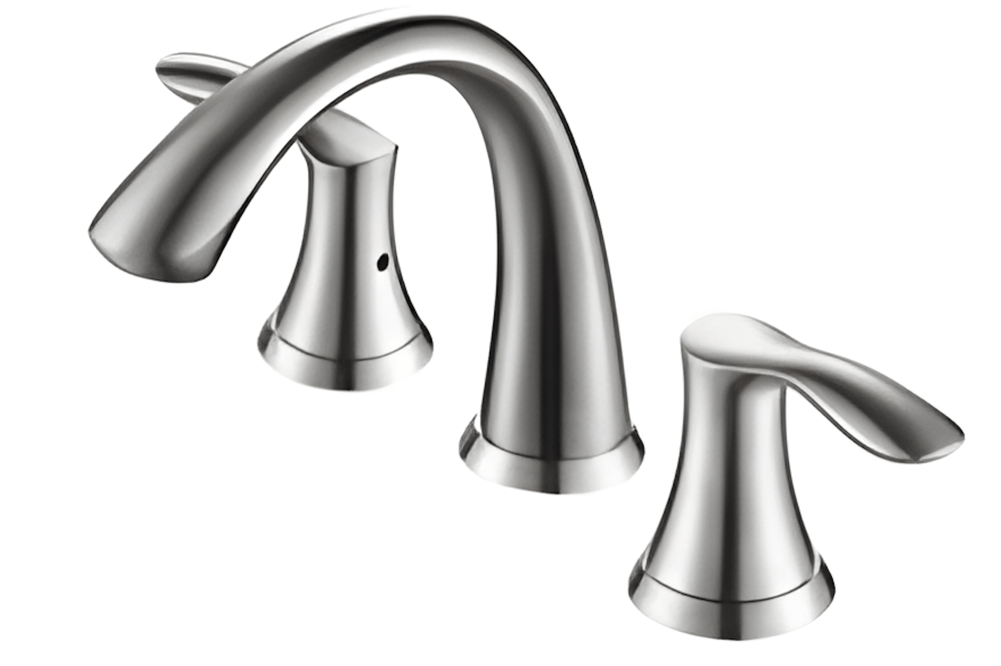 Ratel RA-8232BN Double Handle 8" Wide-Spread Faucet Brushed Nickel - Popup Included (RA-8232BN)