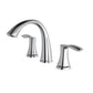 Ratel RA-8232CR Double Handle 8" Wide-Spread Faucet Chrome - Popup Included (RA-8232CR)